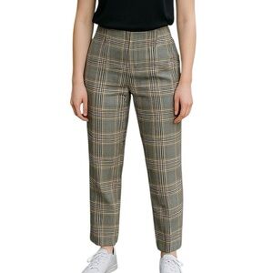 Aritzia Wilfred Tie-front Checkered Houndstooth High Rise Pants No Belt 4